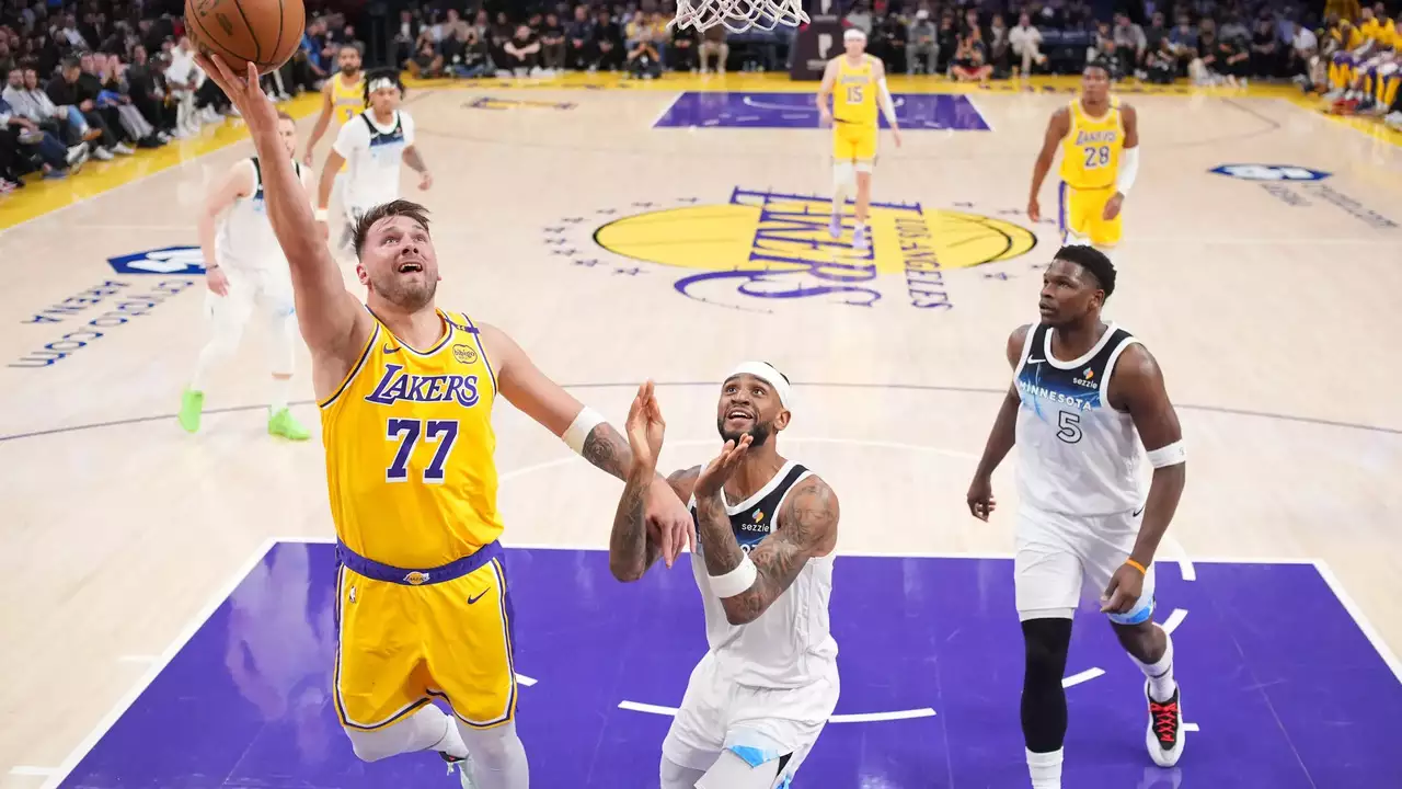 timberwolves vs lakers match player stats